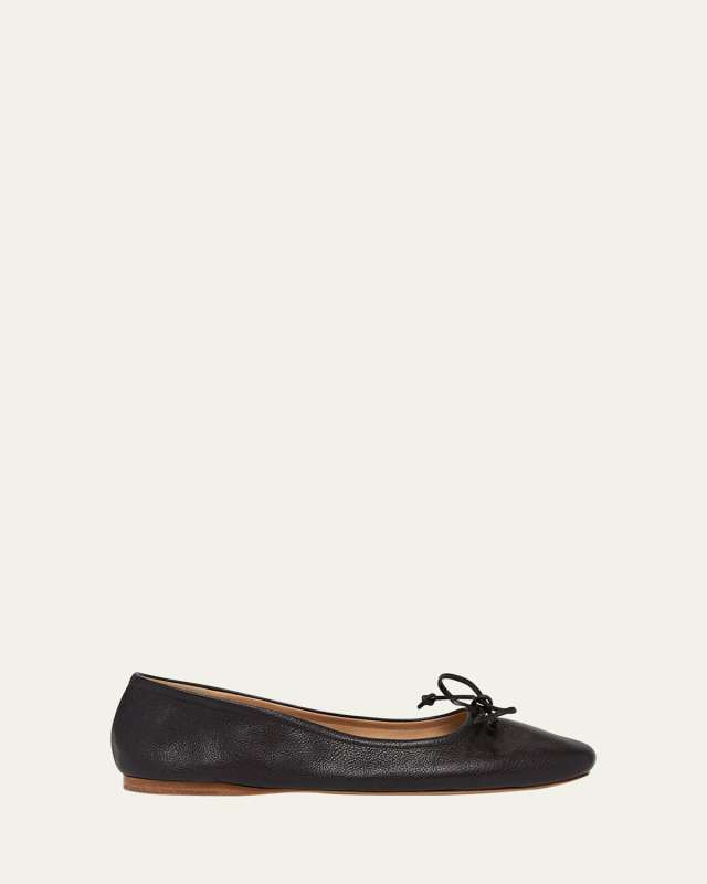 Leather Ballerina Flats